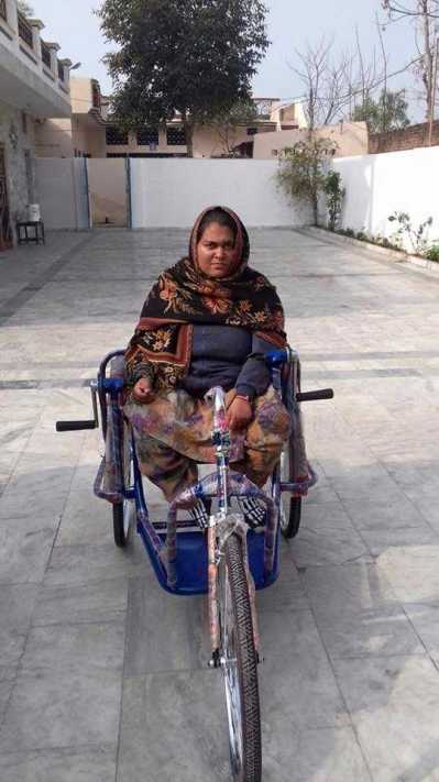 Distributed wheels chairs to Poor people